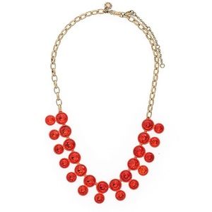 J Crew Red Necklace